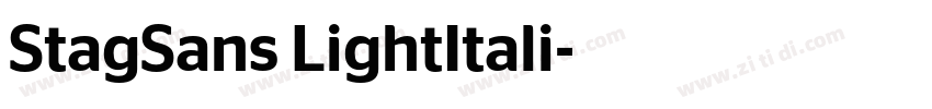 StagSans LightItali字体转换 StagSans LightItali字体转换